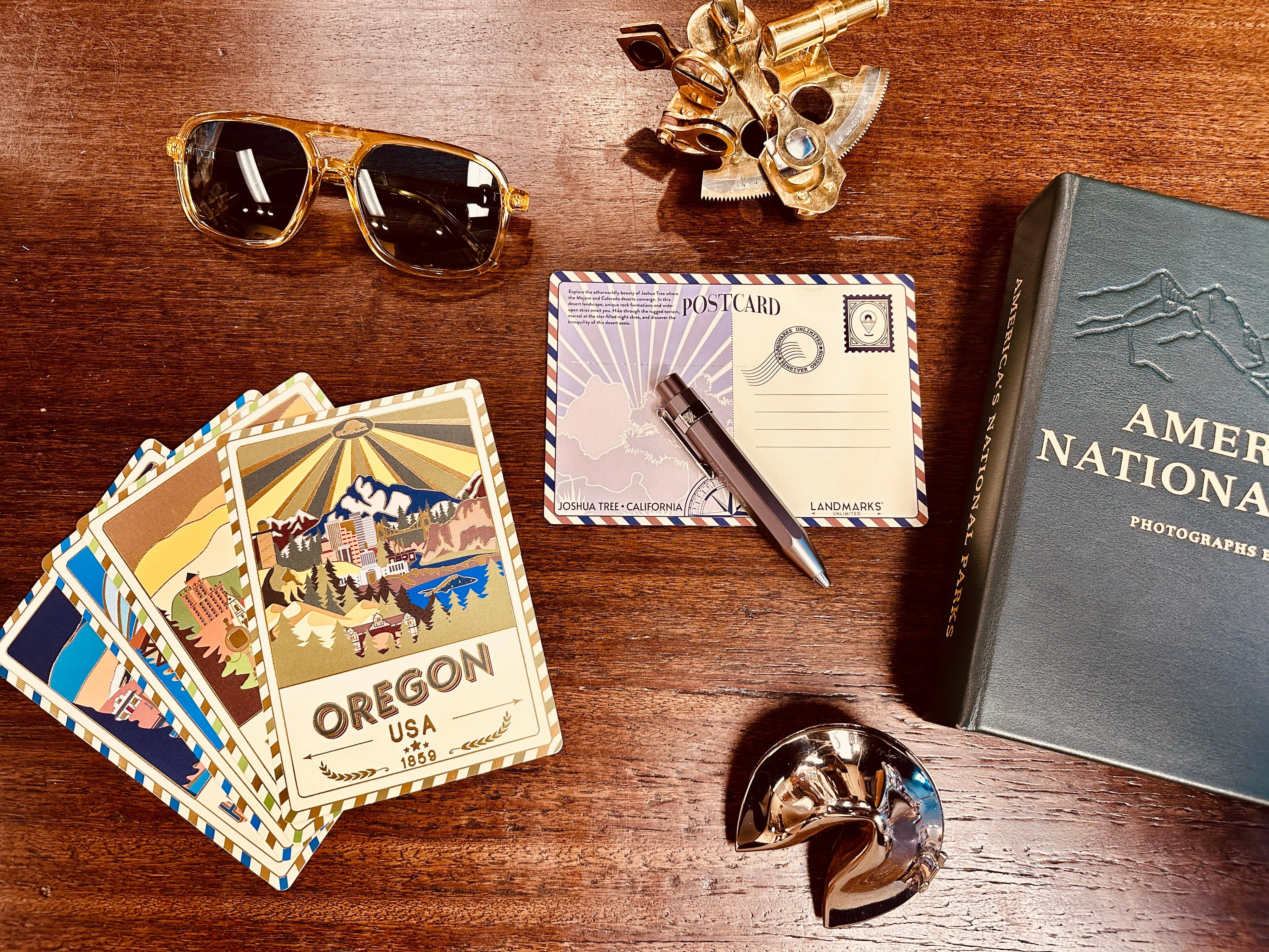 Landmarks Unlimited – Großhandel Postkarten – State of Oregon USA - Postkarte - Strukturierte Folie2