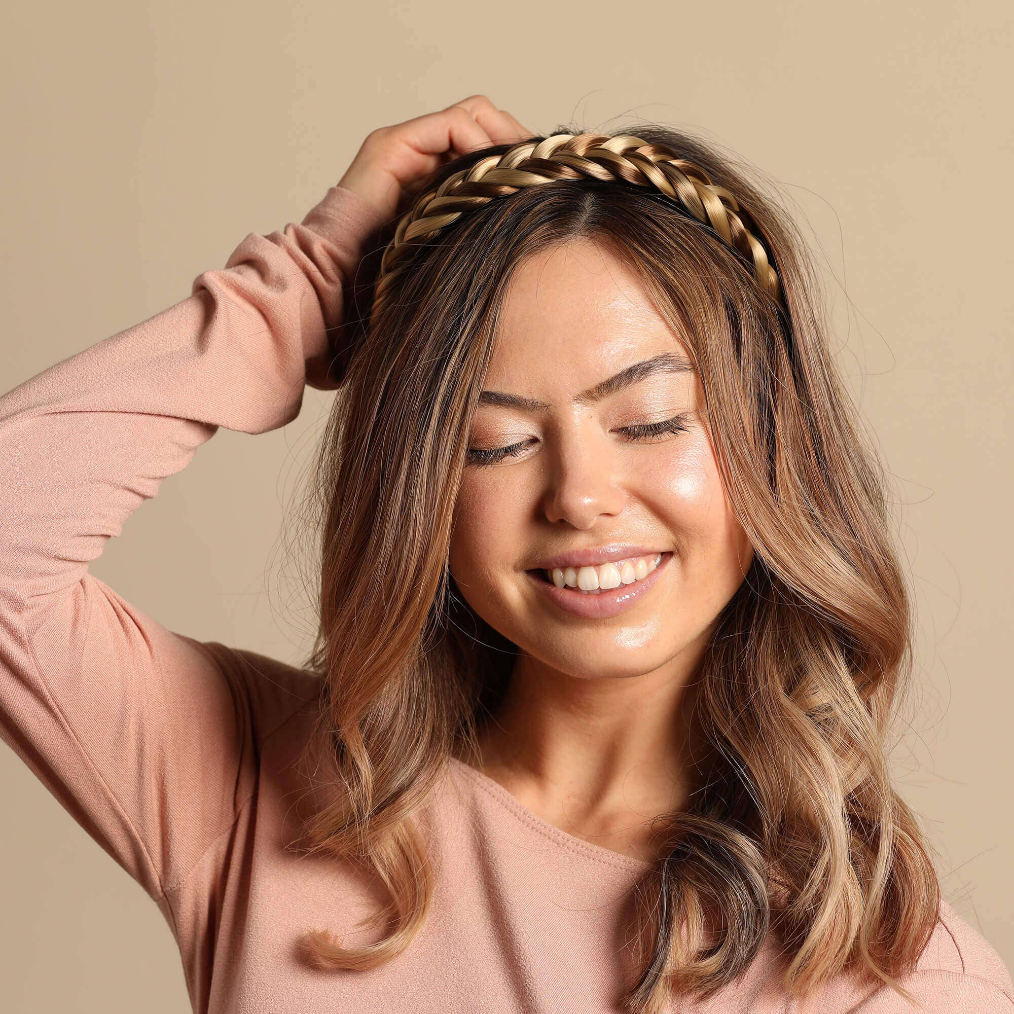 Madison Braids - Vendita all'ingrosso Fascia per capelli - Donna - Madison Treccia Lulu - Fascia per capelli a due fili, da donna5