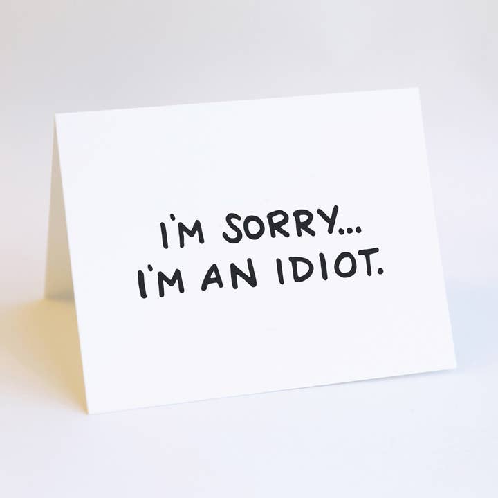 Ik ben een idioot//Kaart voor wholesale door Free Press Ink