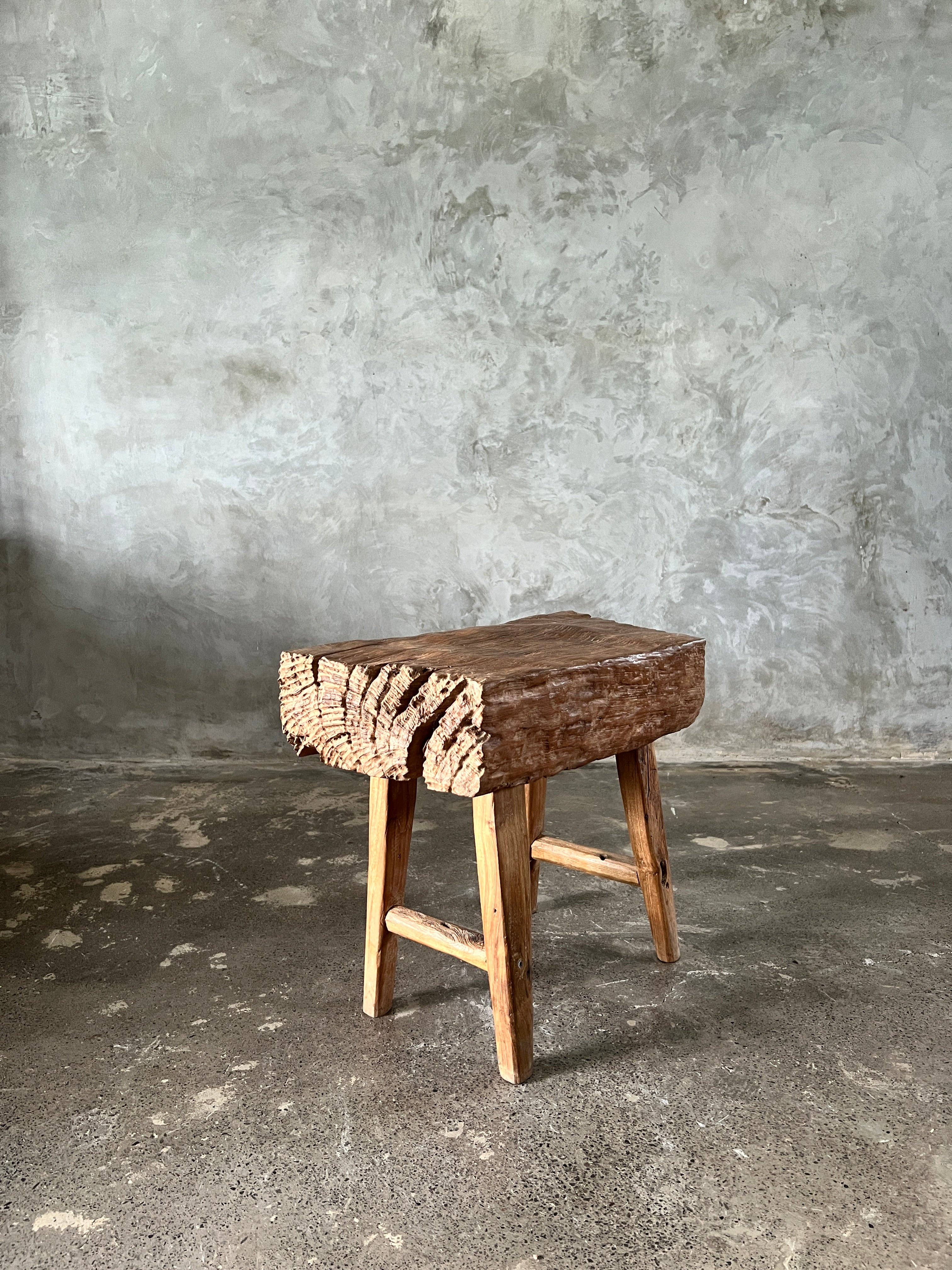 Office Objets - Wholesale Bench - Small organic bench in blonde Asian teak with four legs - Sepuluh7