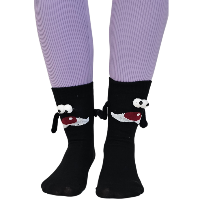 Sokisahtel I BestSockDrawer - Wholesale Socks - Unisex - FENDY black socks with magnetic paws0