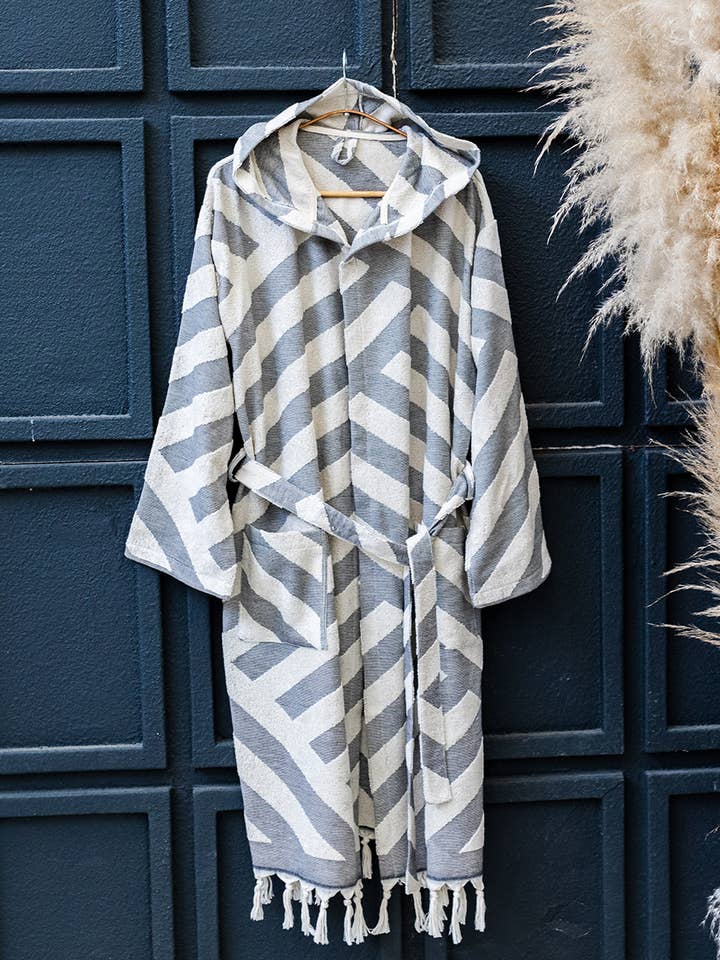 Kikoya - Wholesale Badjas - Uniseks - Kikoya lichtgewicht badjas met capuchon van Turks katoen, Raised Terry2