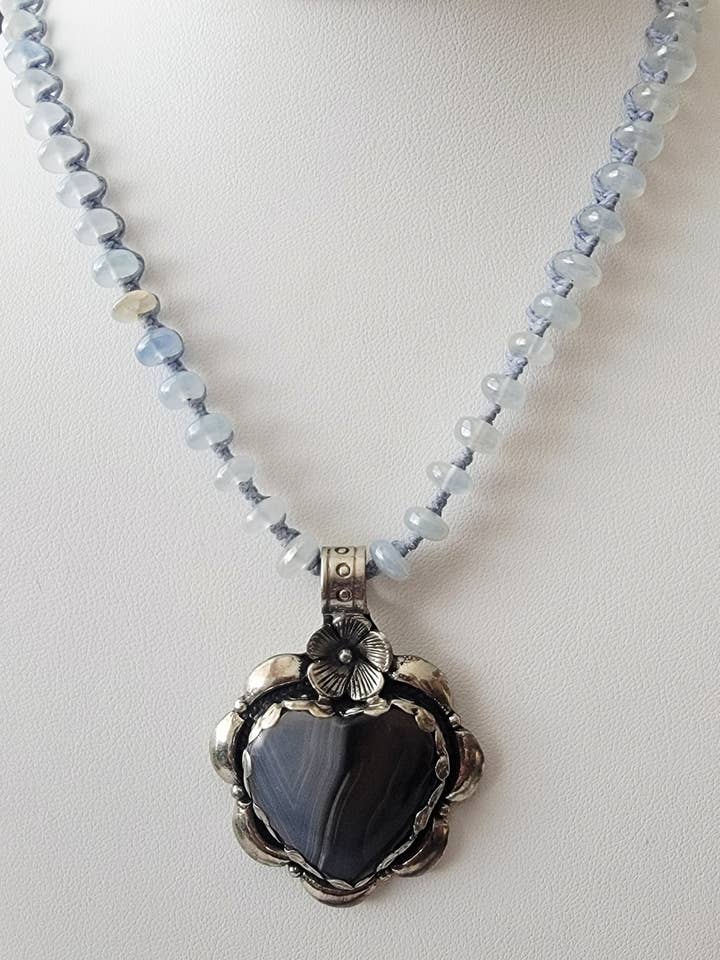 Chalcedony Necklace for wholesale by Arrow jewelry Designs