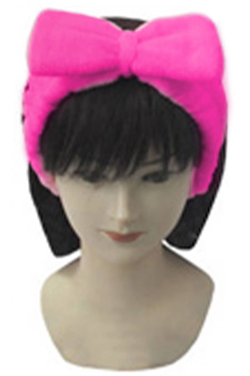 DIVERSE Stor mjuk spa-pannband med rosett och scrunchie för wholesale på Faire2