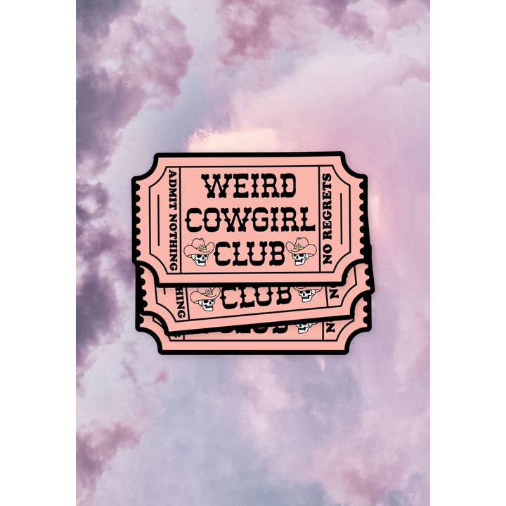 kaeraz - Wholesale Sticker - Weird Cowgirl Club Sticker