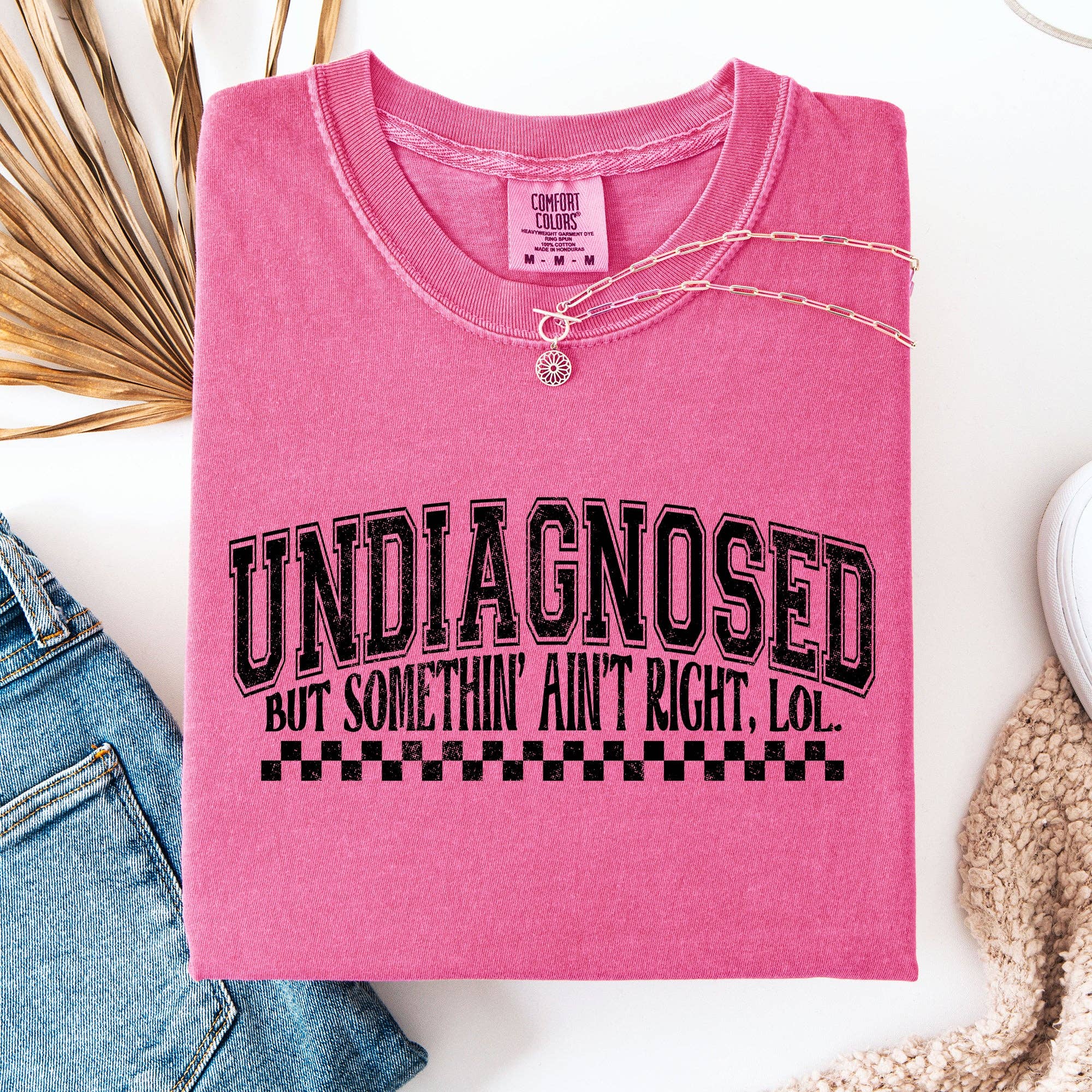 Refinery Number One LLC - Wholesale T-Shirt (Graphic) - Unisex - Undiagnosed, But Something Ain't Right, Mental Health Tshirt3