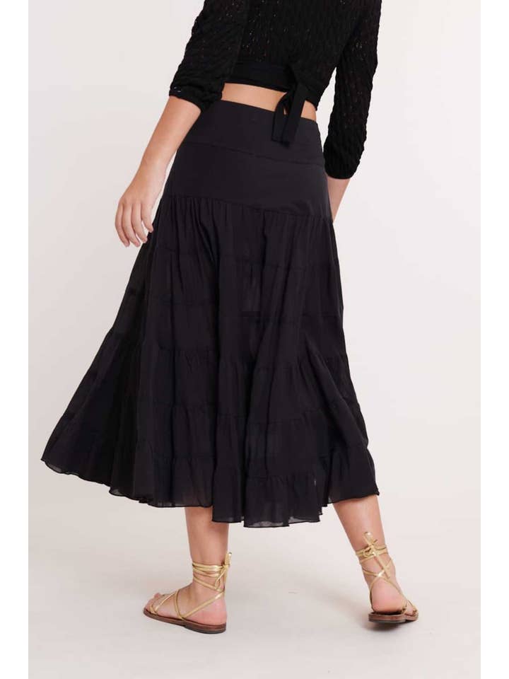 DERHY - Wholesale Skirt - Women's - FLAMENCO plain cotton long skirt13