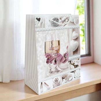 Emartbuy – wholesale Gift bag – Elegant Wedding - Themed Gift Bags - Set Of 46