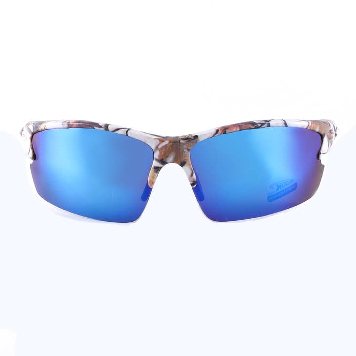 Coolook Semi-Rimless Camo Print Sunglasses CL10844 for wholesale by Hot Sunglasses Wholesale