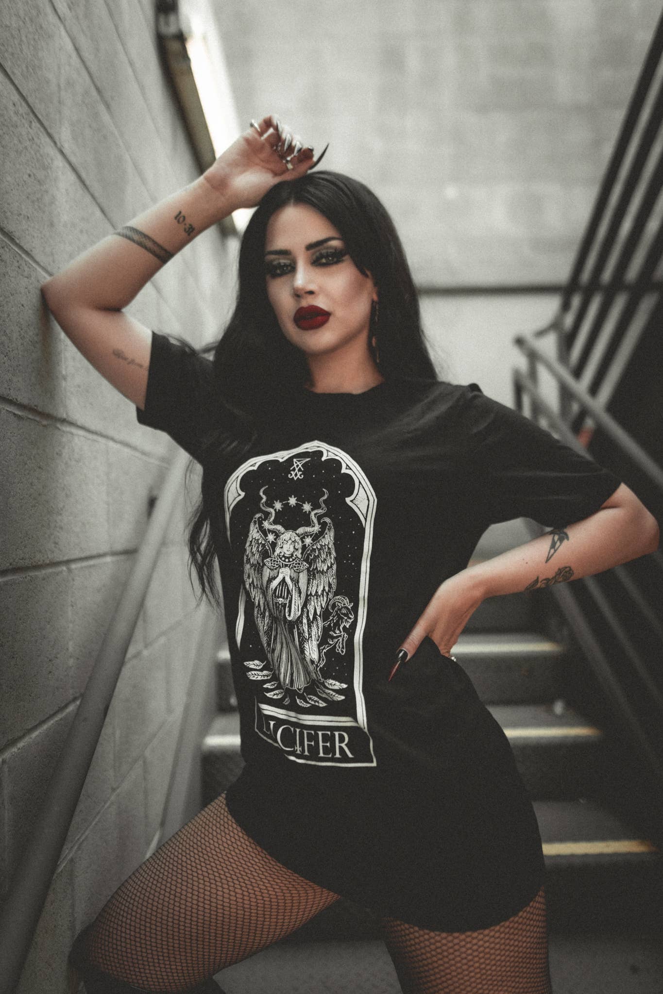 The Pretty Cult - Wholesale T-Shirt (Graphic) - Women's - Lucifer Oracle Tee3
