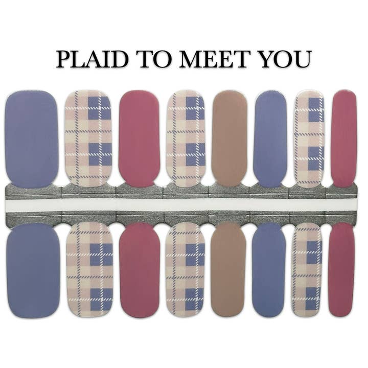 Nail Wrap - Plaid to Meet You for wholesale by Salted Avenue