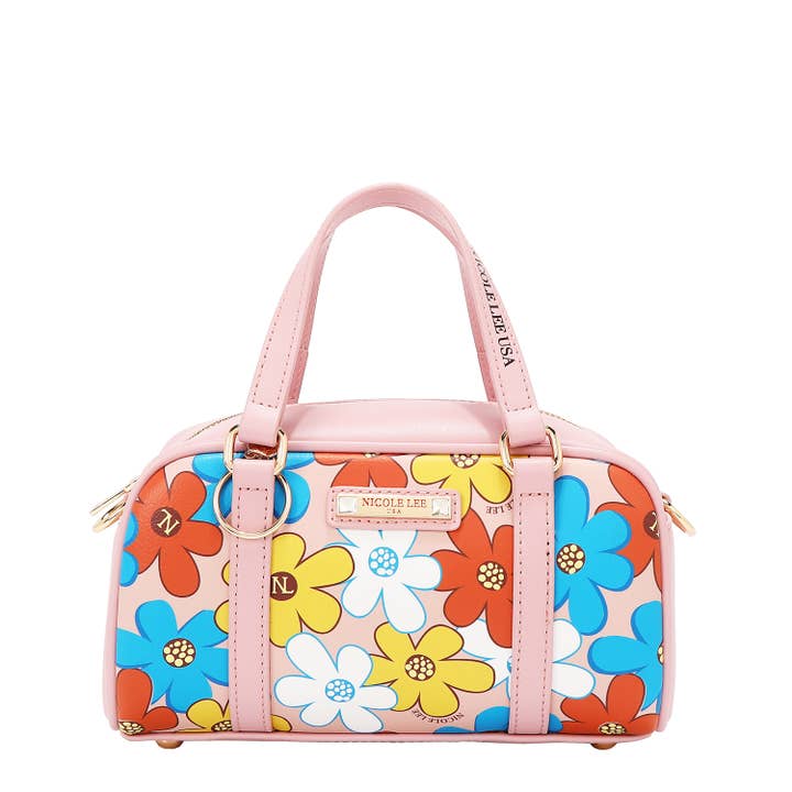 FLORAL POP MINI BOSTON TASKE for engroshandel hos Nicole Lee USA