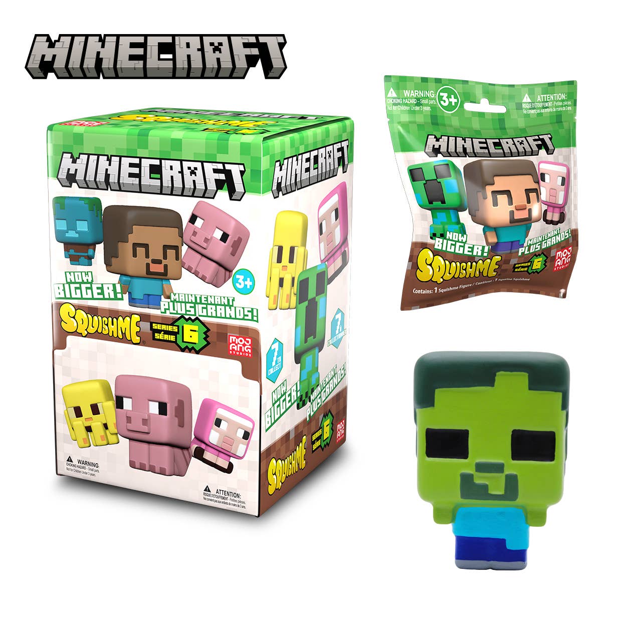 License 2 Play Toys - Wholesale Squishy Toy - Kids & Baby - Minecraft 3.5" Bigger SquishMe Scented Figures in Display4
