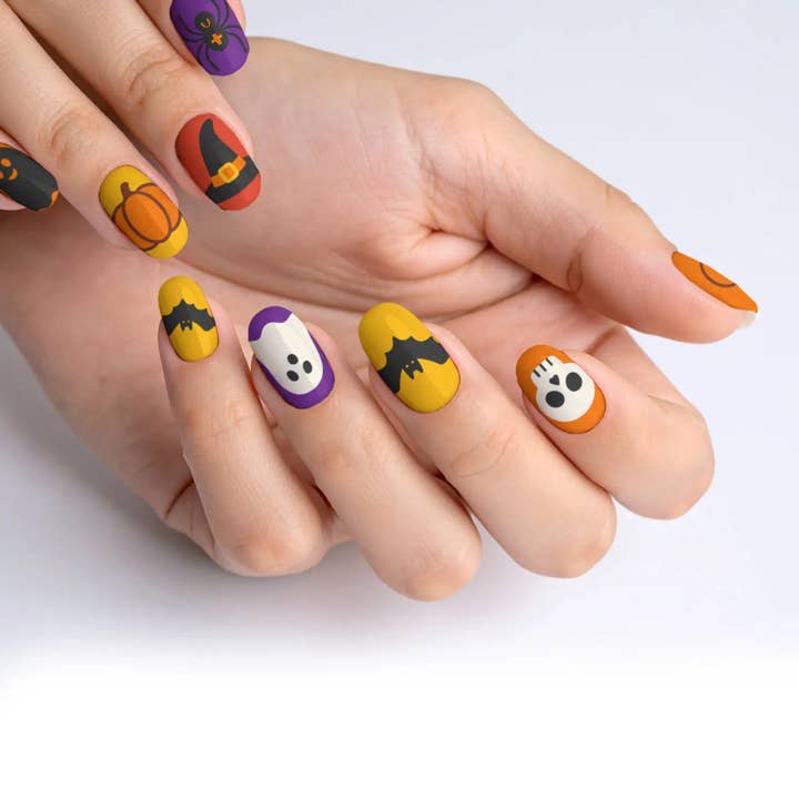 FYNE BODY - Wholesale Press-on/fake nails - Candy Corn Cuties Multicolor Halloween Press-On Nails63
