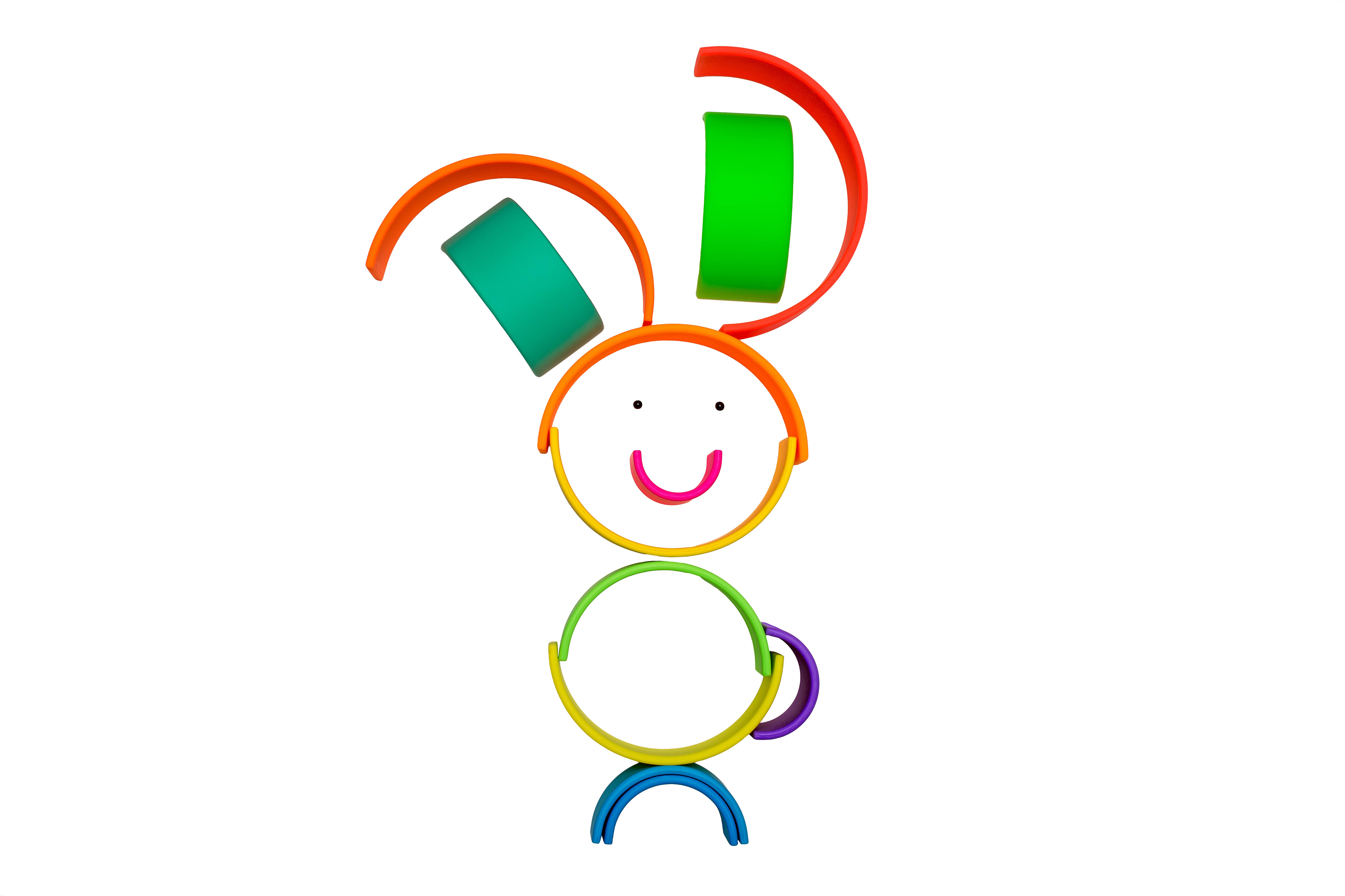 dëna - USA - Wholesale Classic Toy - Kids - Large Neon Rainbow Silicone Classic Toy for Kids5