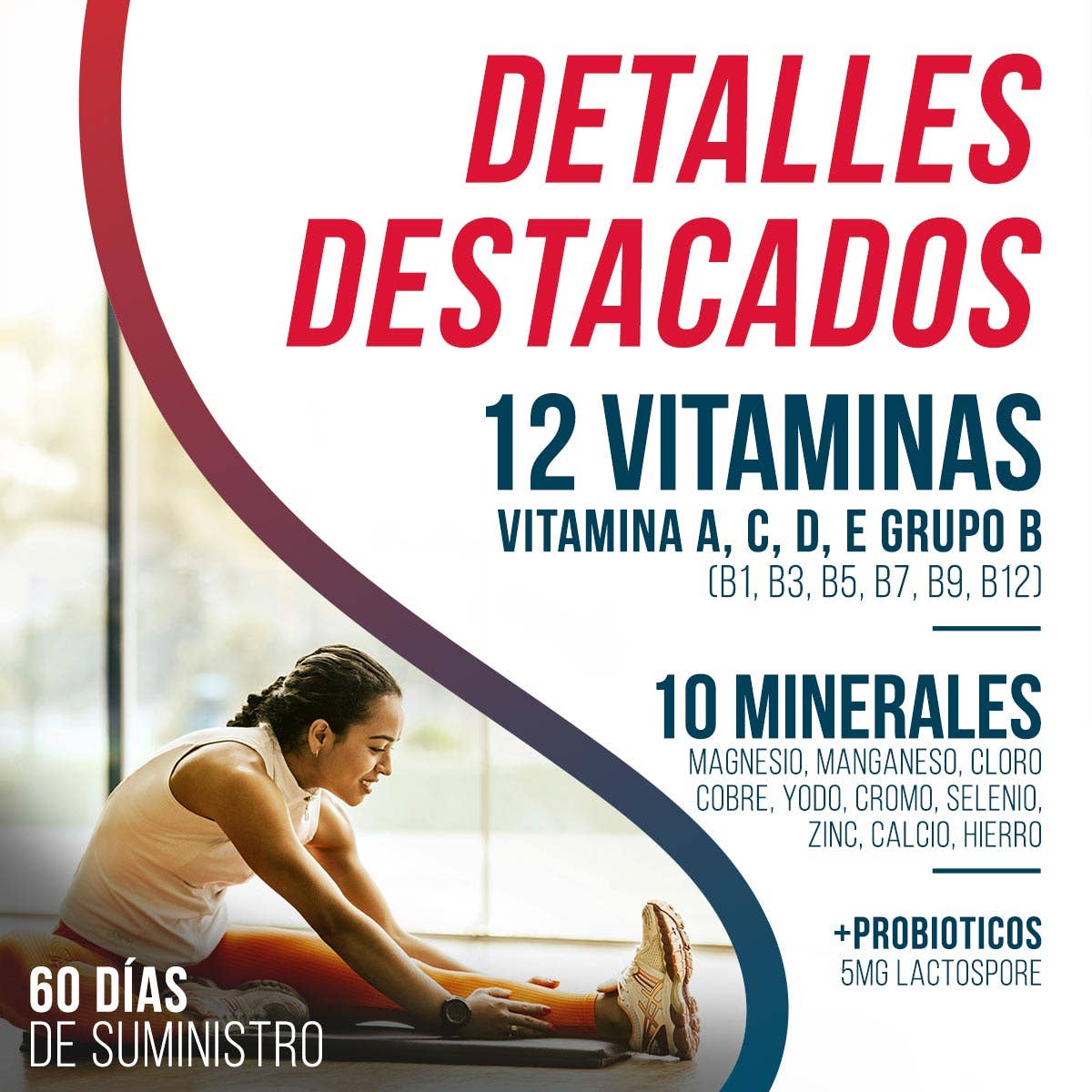 AMERICAN SUPLEMENT S.L. – wholesale Oralt tillskott/Vitamin – American Supplement | Multivitaminkombo + probiotika 60 kapslar2