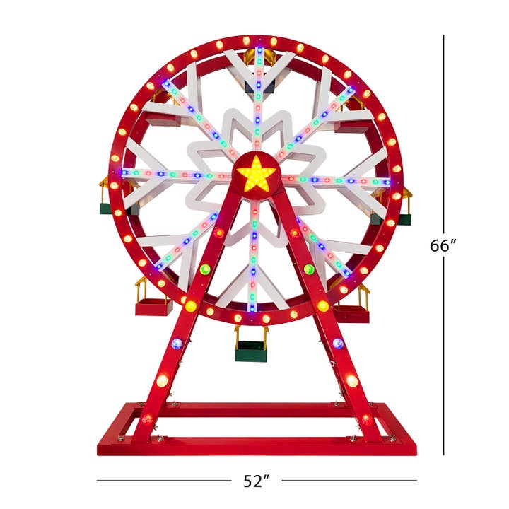 Mr. Christmas - Wholesale Outdoor Ornament/Decor - 5.5' Outdoor Animated Ferris Wheel