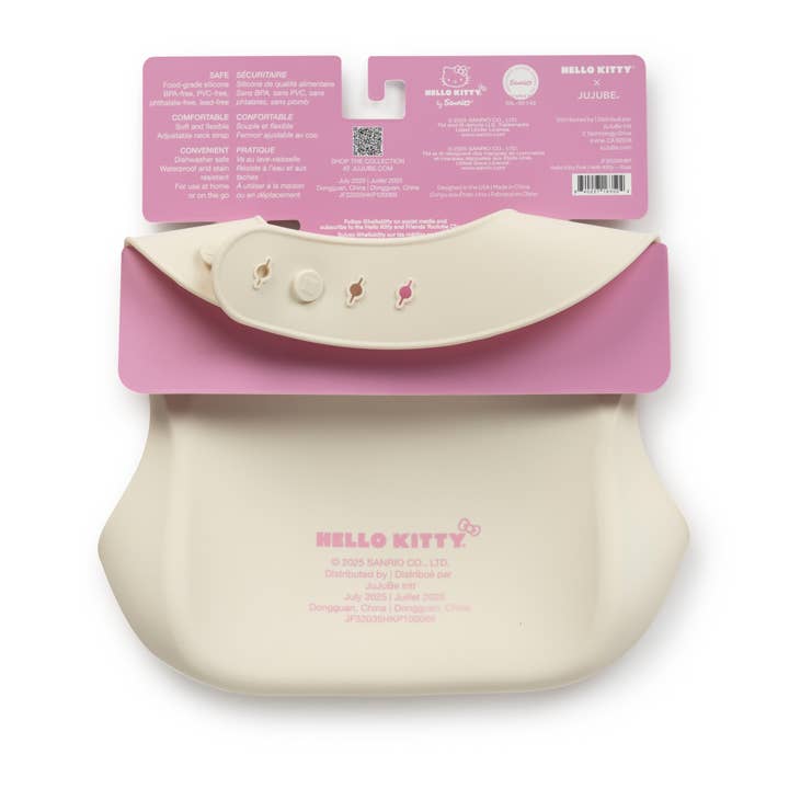 JuJuBe - Wholesale Bib - Baby - Hello Kitty® × JuJuBe Pink Silicone Bibs 1