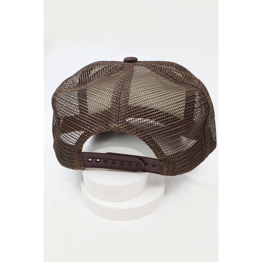 Love and Repeat - Vente Casquette de camionneur – unisexe - Chapeau de camionneur classique en mousse de couleur foncée5