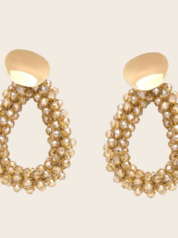 Örhängen Amy - Beige för wholesale av Sweet Lemons Atelier