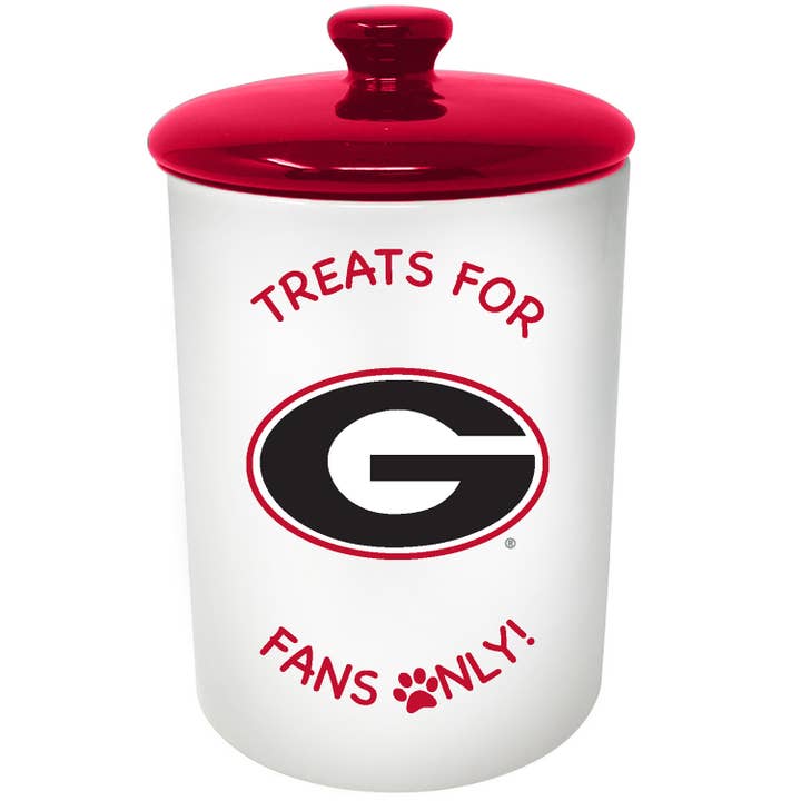 Pet Treat Container, Georgia Bulldogs for wholesale by The Memory Company