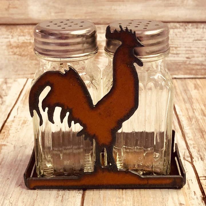 Universal Ironworks USA - Vente Ensembles salière et poivrière - Salière et poivrière Rooster Farm0
