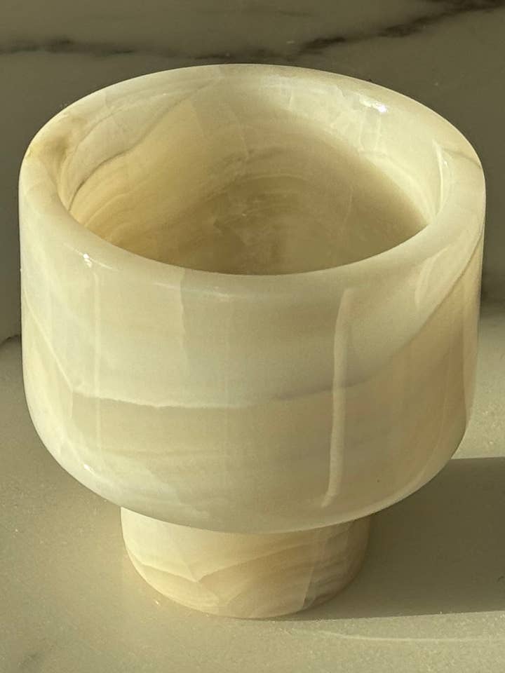 To Saturn (weißes Onyx-Marmor) für den Großhandel von Plate pillows