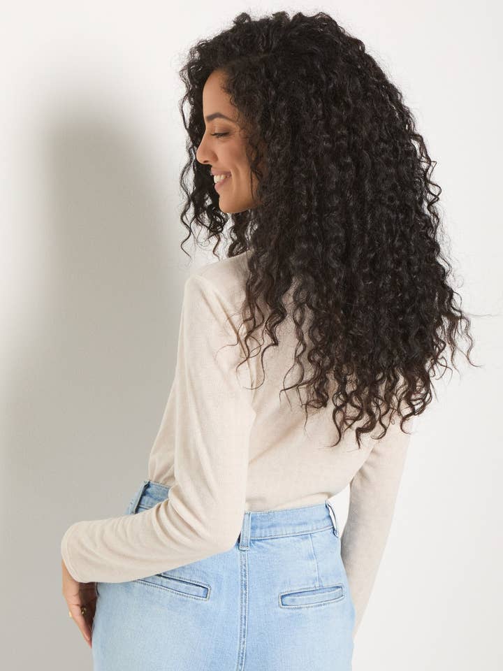 Seventy Eight and Sunny - Wholesale Knit Top - Women's - Vista Pointelle Henley Top