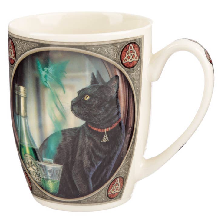 Puckator Ltd - Wholesale Coffee Mug - Lisa Parker Absinthe Cat Porcelain Mug