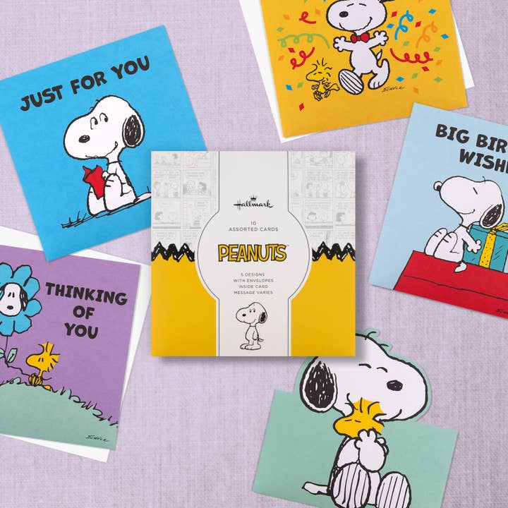 Hallmark - Wholesale Birthday Card - Greeting Cards Multipack - 10 PEANUTS™ SNOOPY Designs2