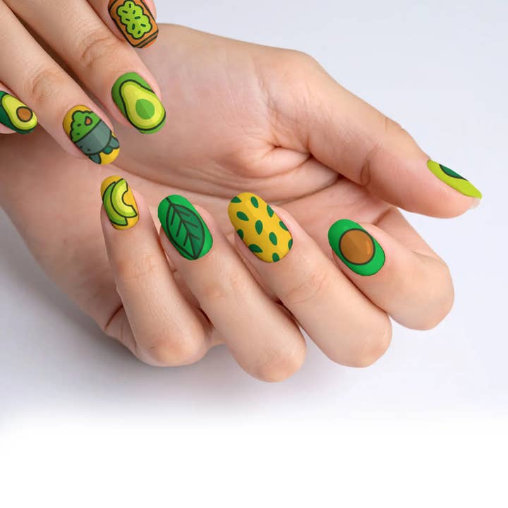 FYNE BODY - Wholesale Press-on/fake nails - AvoChic Sunshine Avocado Press-On Nails63