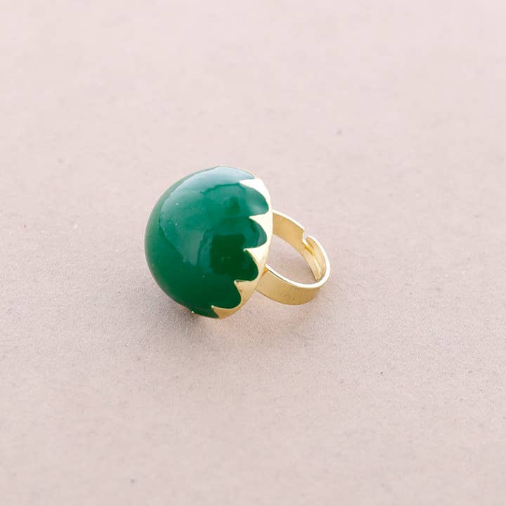 La Cuerda De Sol - Wholesale Snap Jewelry - GOLD PLATED METAL ENAMEL BATH RING