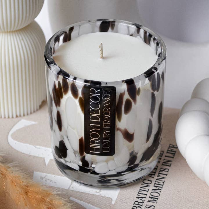 Hiroyi Decor - Wholesale Jar/Filled Candle - Petit Dalmatian Luxury Candle0