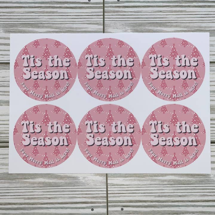 Christmas Packaging Stickers | Christmas Business Sticker for wholesale by Le Monge Collections, LLC