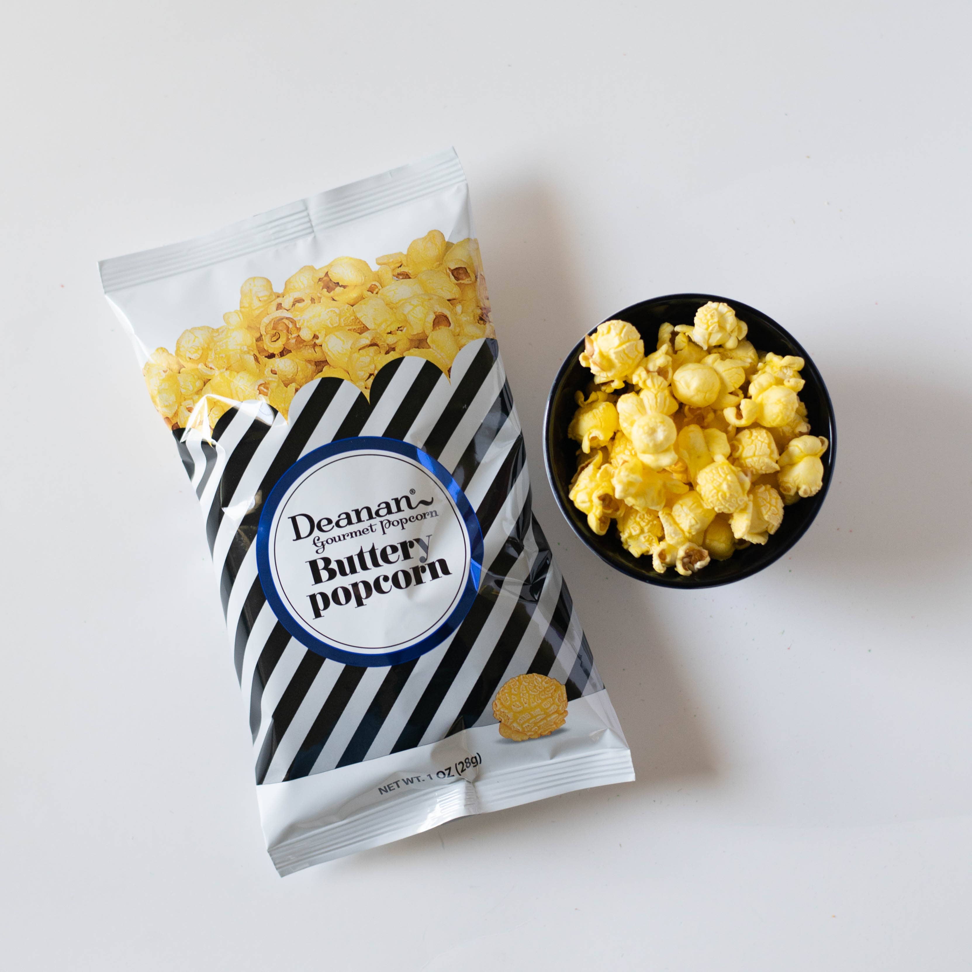 Deanan Gourmet Popcorn - Wholesale Popcorn - Buttery Popcorn - 100 Count - 3 Cup Bags3