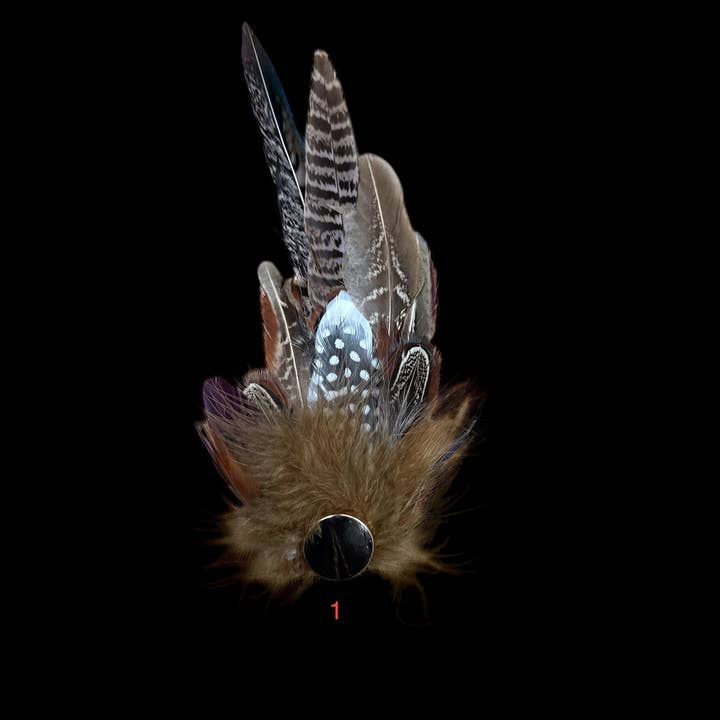 Nati Natash - Wholesale Hat Accessory - Women's - Decorative Side Hat Feathers (Out of SHOTGUN CASING)