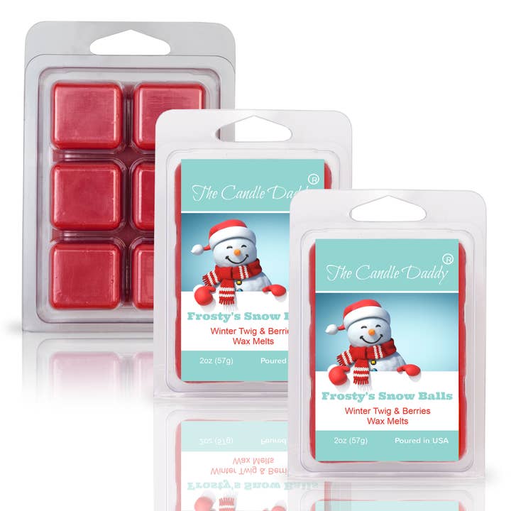 The Candle Daddy - Wholesale Wax Melt - FROSTY'S SNOW BALLS - WINTER TWIG & BERRIES SCENTED WAX MELT