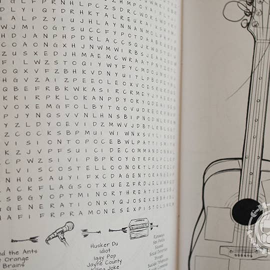 Chain Assembly LLC - Vendita all'ingrosso Libro da colorare - Adulti - Libro da colorare Punk Rock, 40 pagine con copertina. 8 1/2 «x 11"4