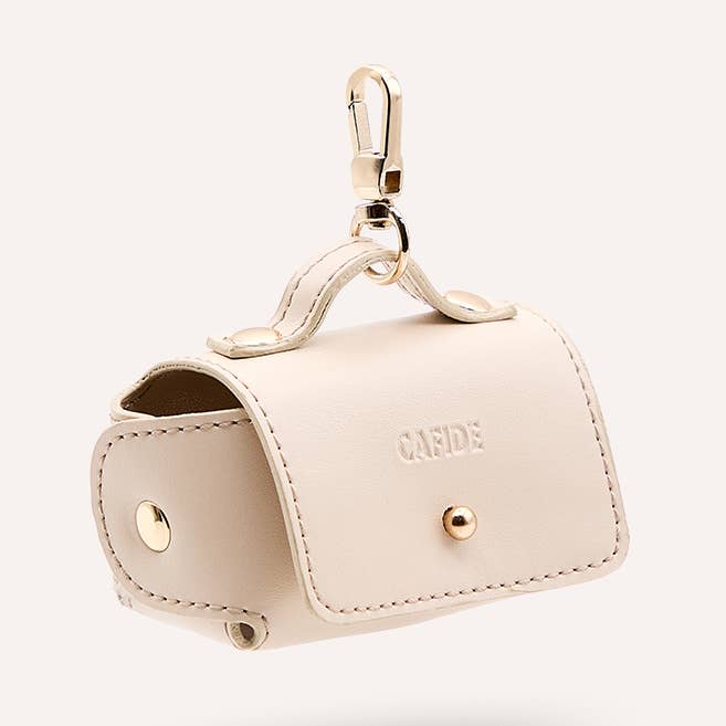Vegan Leather Beige Bag Holder, Jala for wholesale by CAFIDE