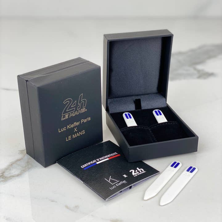 Luc Kieffer x Le Mans – Clipe de gravata - Homem por atacado – COSTELAS DE COLARINHO DE CAMISA - MODELO CHRIS2