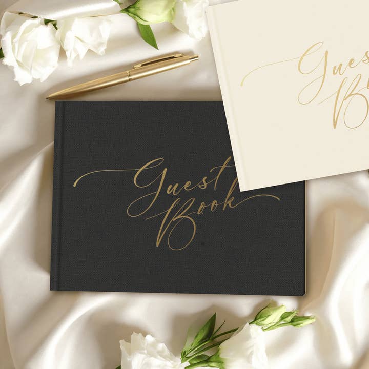 Leib Games - Wholesale Guest Book - Linen Polaroid Guest Book for Wedding, Baby Shower, Birthday8