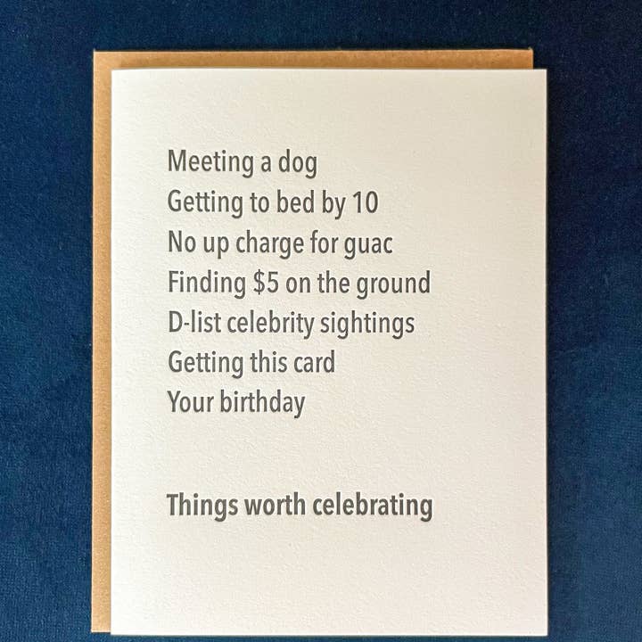 Pretty Alright Goods - Wholesale Birthday Card - Worth Celebrating - Birthday Card1