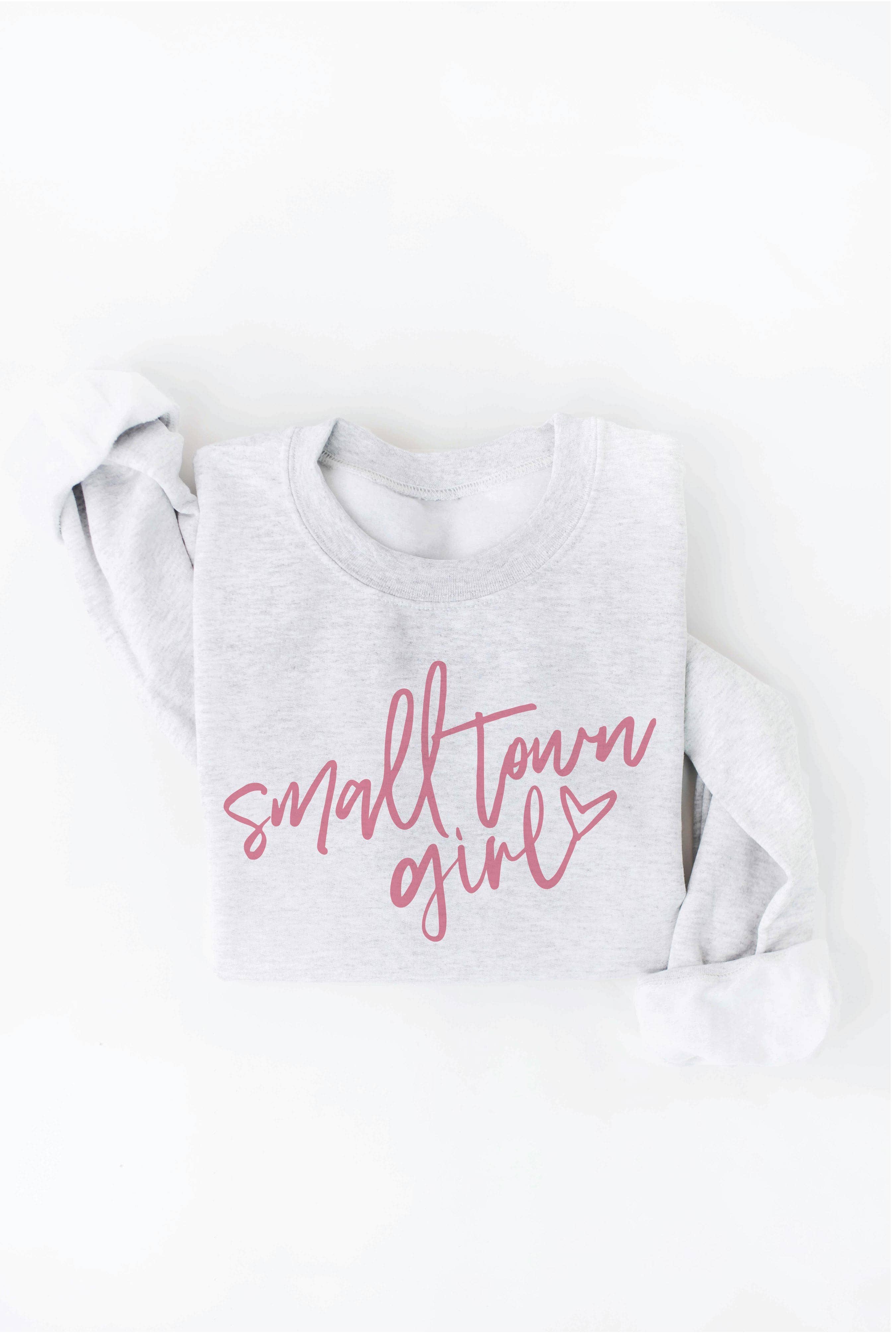 OAT COLLECTIVE - Wholesale Graphic Sweatshirt - Women's - SMALL TOWN GIRL  Graphic Sweatshirt1