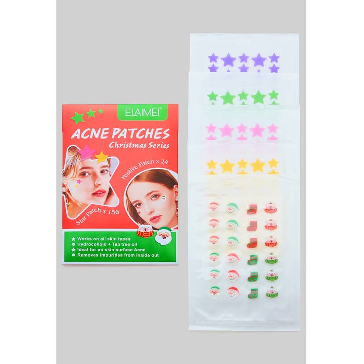 STAR AND CHRISTMAS HYDROCOLLOID ACNE PATCH for wholesale by Girly