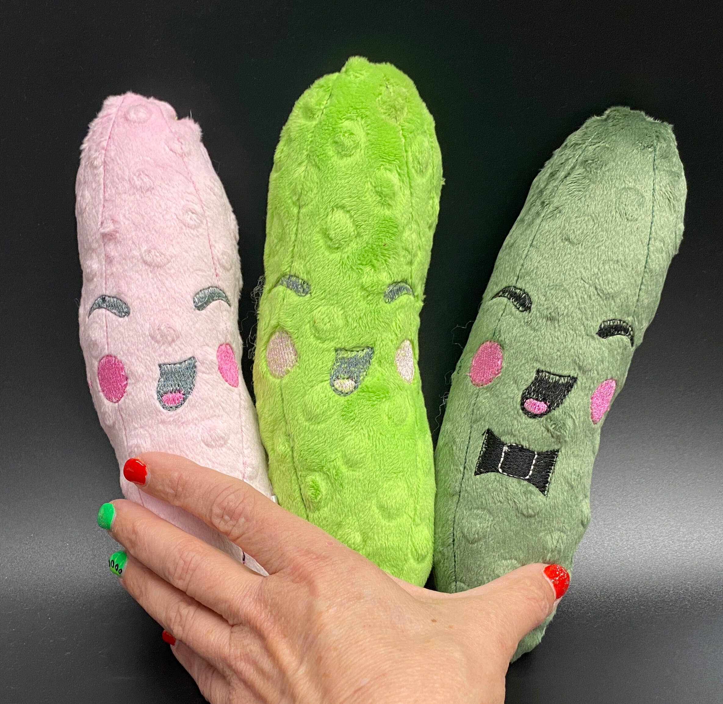 Screaming Pickles - Wholesale Pet Toy - Cat - Handmade Pet Toys - Catnip Kickers Double Stuffed Pickles3