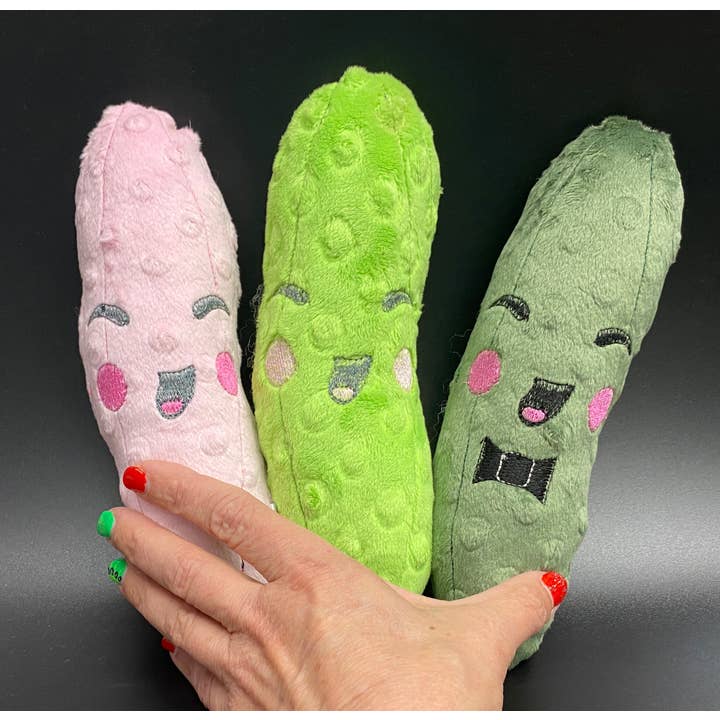 Screaming Pickles - Wholesale Pet Toy - Cat - Handmade Pet Toys - Catnip Kickers Double Stuffed Pickles3