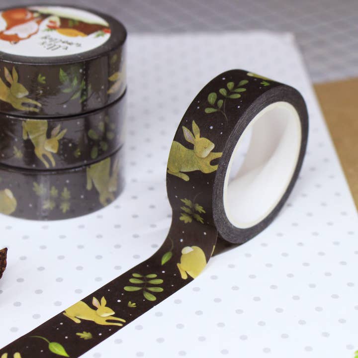 Nastro Washi per conigli per la vendita all'ingrosso da parte di Ellis Woolley Illustration