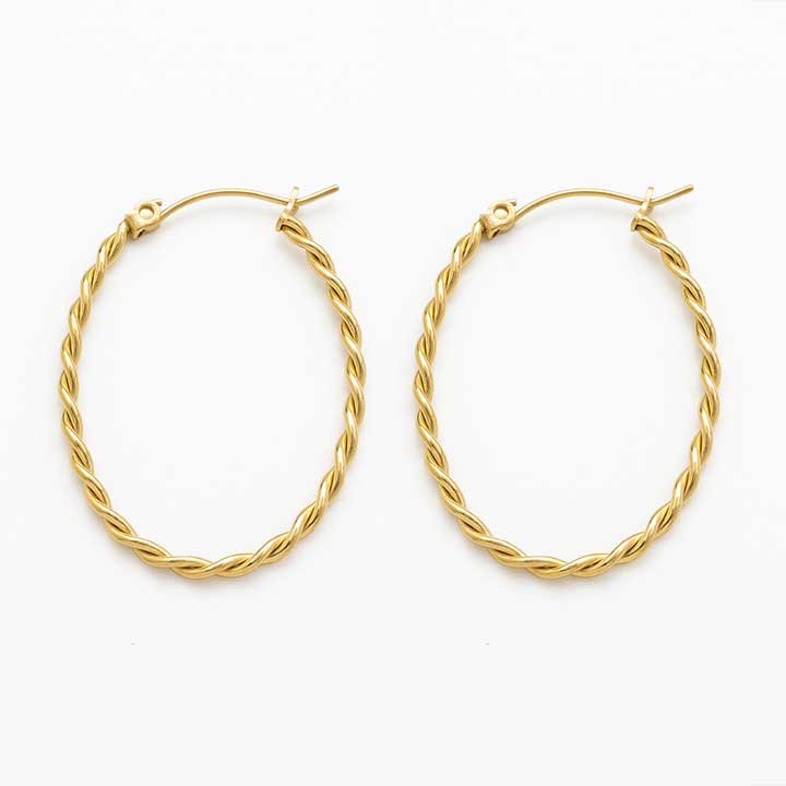 Bijoux 7bis - Vendita all'ingrosso Orecchini a cerchio - Orecchini a cerchio a spirale chiusa2