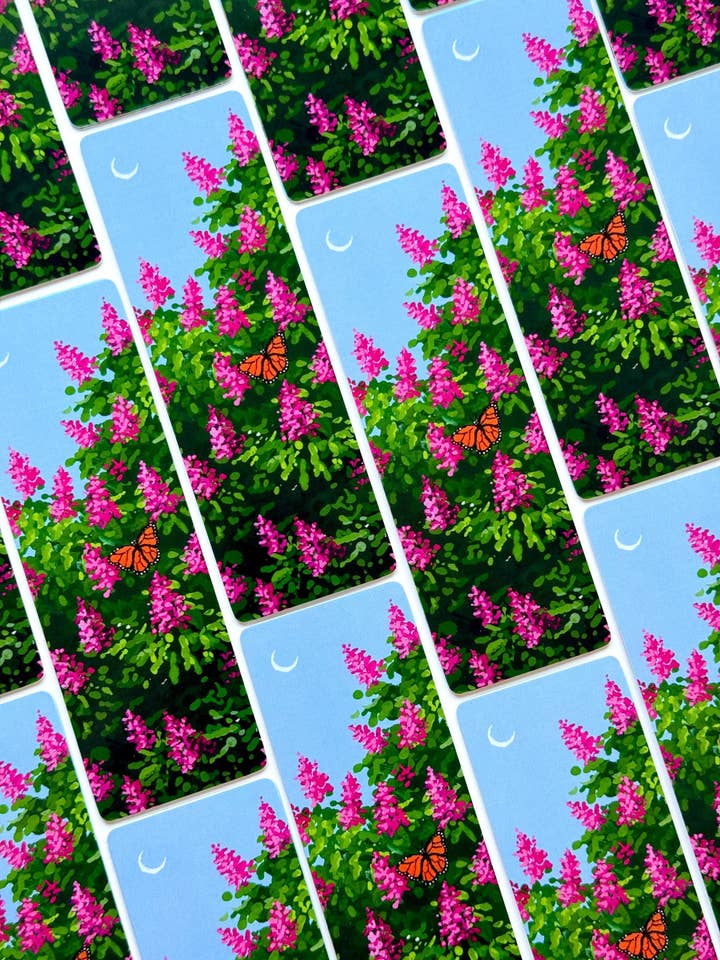 Marcador Floral - Cuando las Monarcas Se Encuentran con la Luna para venta al por mayor de Annie Parkes