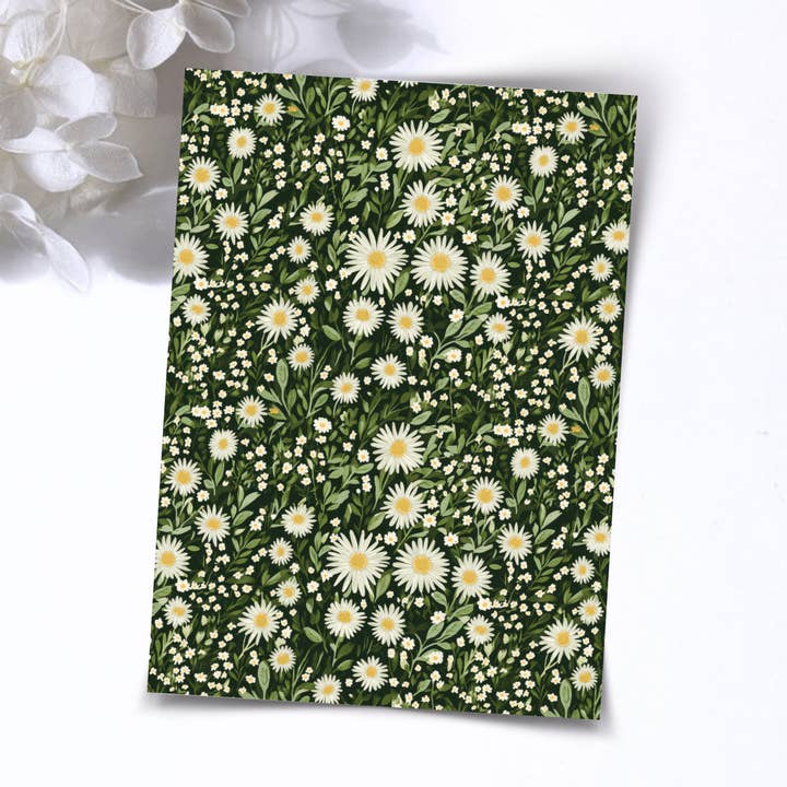 Transfer Paper – Green Florals | For Polymer Clay - Water Transfer Paper - 204 for wholesale by S.I. Originals